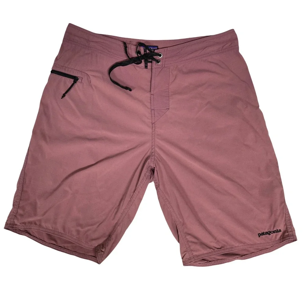 Patagonia Board Shorts Swim Trunks Beach Mauve Pink Men's Size M